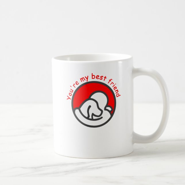 Du bist mein bester Freund Tasse (Rechts)