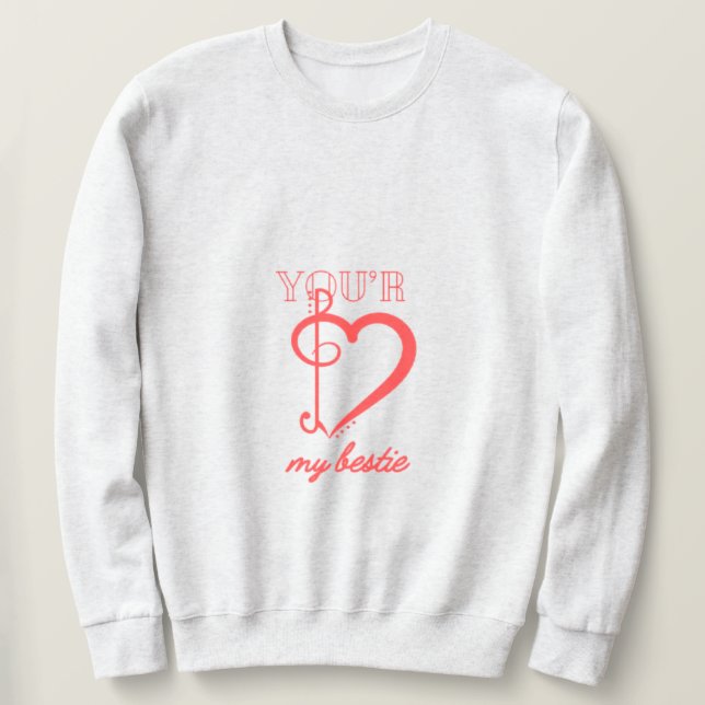 Du bist mein Bestie Sweatshirt  (Design vorne)