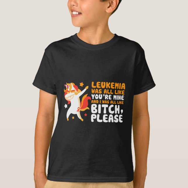 Du bist mein Bitte Einhorn Leukämie Aufklärungsges T-Shirt (Vorderseite)
