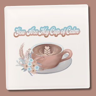 Du bist mein Boho-Latte der Ruhe Glasuntersetzer