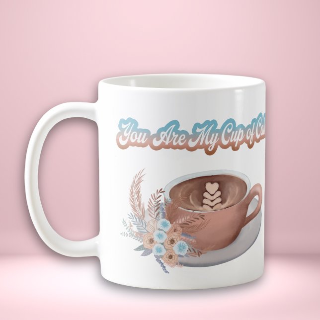 Du bist mein Cup von Calm Boho Latte Kaffeetasse (Von Creator hochgeladen)