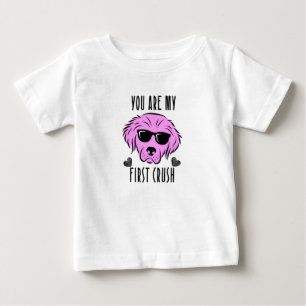Du bist mein erster Crush" Baby T - Shirt
