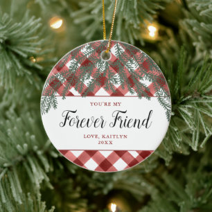 Du bist mein ewiger Freund, Personalisiert geprüft Keramik Ornament