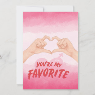 Du bist mein Favorit - Romantische Valentintagskar Feiertagskarte