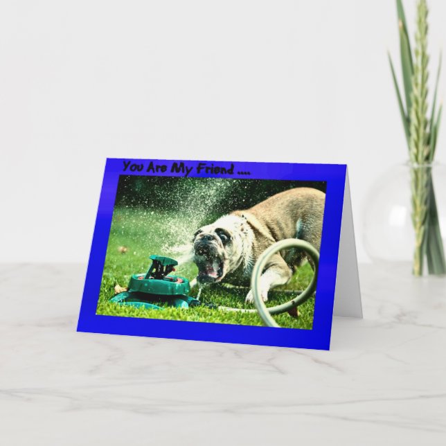 Du bist mein Freund Karte (Vorderseite)