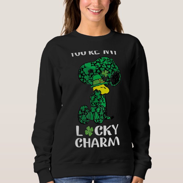 Du bist mein Glück Funny St Patrick S Day Saint Pa Sweatshirt (Vorderseite)