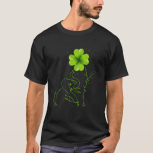 Du bist mein glücklicher Charm Elephant Kleeblatt T-Shirt