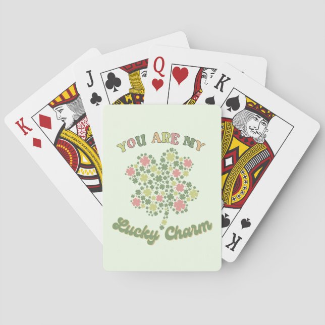 Du bist mein glücklicher Charm Spielkarten (Rückseite)