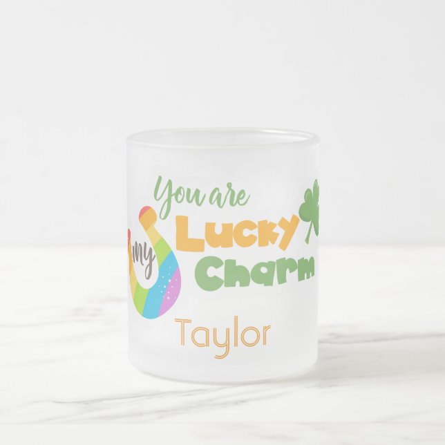 Du bist mein glücklicher St. Patricks Day Mattglastasse (Mittel)