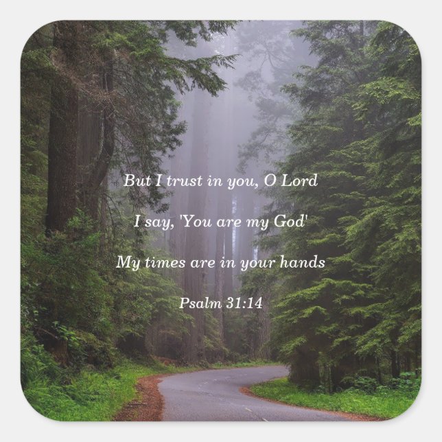 Du bist mein Gott Sticker (Vorderseite)