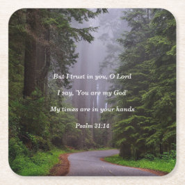 Du bist mein Gott-Untersetzer Rechteckiger Pappuntersetzer