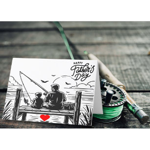 Du bist mein größter Fang Vatertag Feiertagskarte