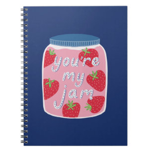 Du bist mein Jam Spiral Notebook / Journal Notizblock