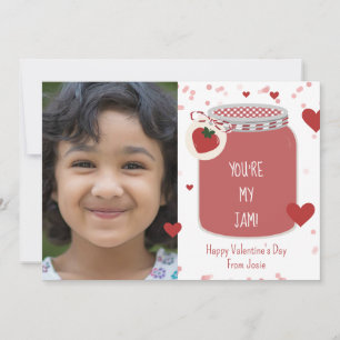 Du bist mein Jam Strawberry-Klassenzimmer Valentin Karte