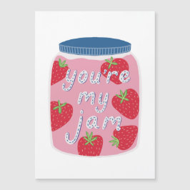Du bist mein Jam Valentine Magnetkarte
