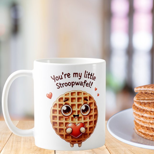 Du bist mein kleiner Stroopwafel Kaffeetasse (Von Creator hochgeladen)