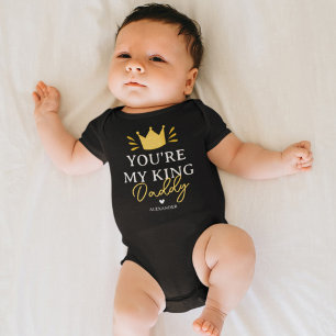 Du bist mein König Papa Vatertag Baby Strampler