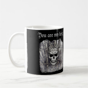 Du bist mein Königspersonalisierbarer Gothic Kaffeetasse