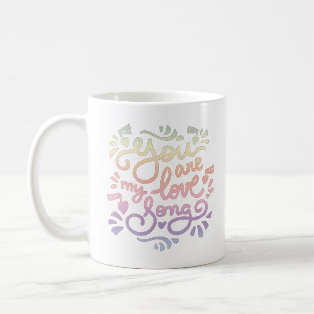 Du bist mein Liebe-Lied Kaffeetasse (Links)