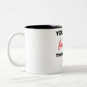 Du bist mein Liebling, schwarz zu machen  Zweifarbige Tasse