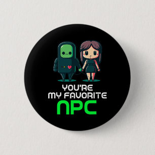 Du bist mein Lieblings-NPC-Valentinstag Funny-Vide Button