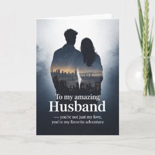 Du bist mein Lieblingsabenteuer - Elegant Birthday Karte