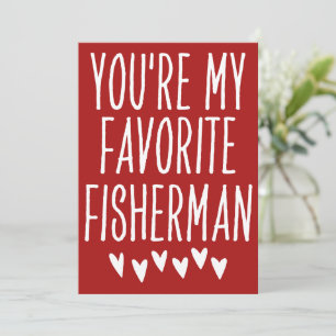 Du bist mein Lieblingsfisch Funny Valentine's Day Feiertagskarte