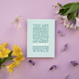 Du bist mein Lieblingsmenschen Dankeskarte