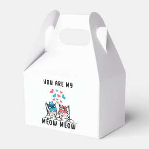 Du bist mein Meow Couple Cat Valentinstag Geschenkschachtel