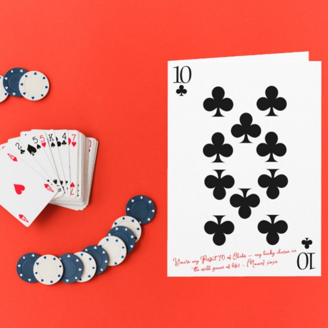 Du bist mein perfekter Zehner  Kreuz-Zehner zum Va Karte (Von Creator hochgeladen)