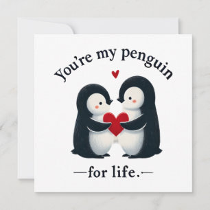 Du bist mein Pinguin für ein lebenslanges Paar