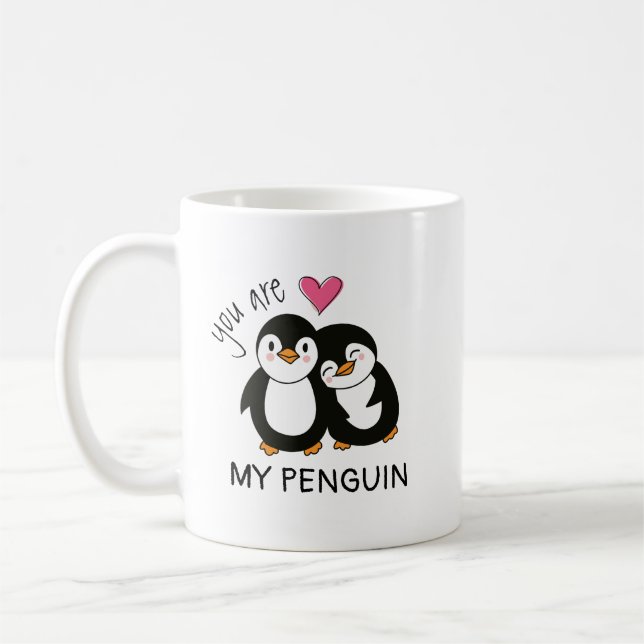 Du bist mein Pinguin Kaffeetasse (Links)