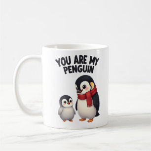 Du bist mein Pinguin Süße Liebe Kaffeetasse