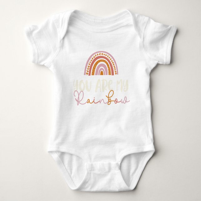 Du bist mein Rainbow Baby T - Shirt (Vorderseite)