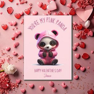 Du bist mein rosa Panda - Valentinstag Feiertagskarte