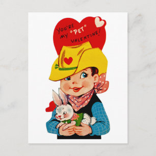 Du bist mein "Schatzi" zum Valentinstag Cowboy Feiertagspostkarte