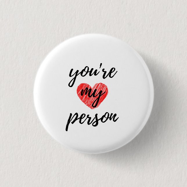 Du bist mein schwarzer Mensch Button (Vorderseite)