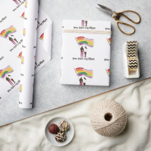 Du bist mein sicherer Ort – LGBTQ Stolz Liebes-Auf Geschenkpapier