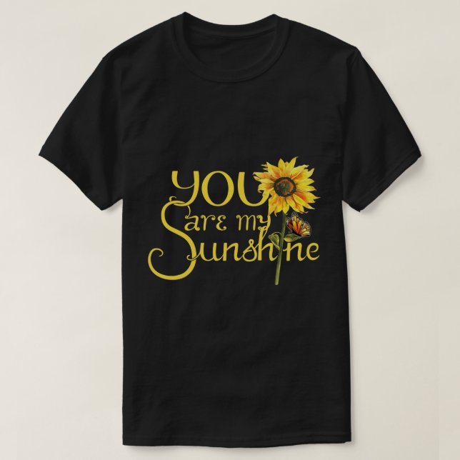 Du bist mein Sonnenblumen-T - Shirt (Design vorne)