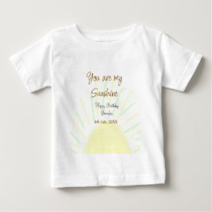 Du bist mein sonnengelbes Pastellgebäck Geburtstag Baby T-shirt