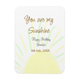 Du bist mein sonnengelbes Pastellgebäck Geburtstag Magnet