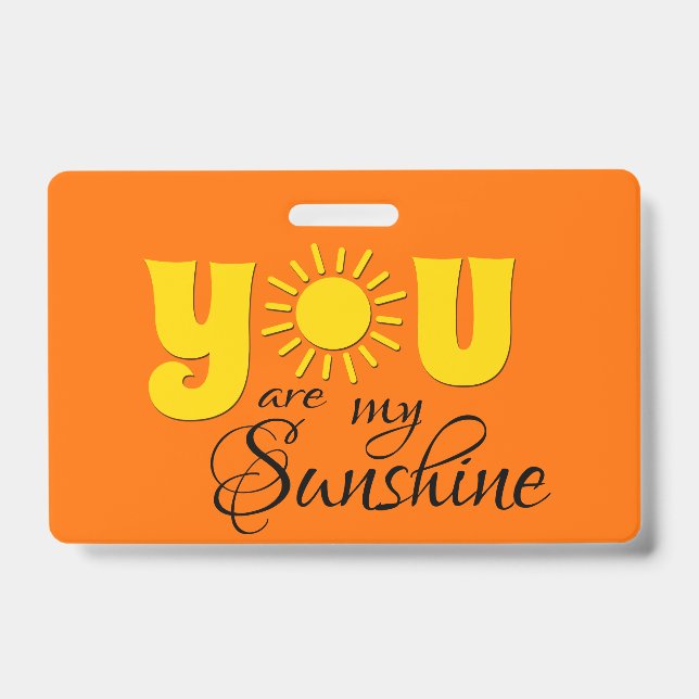Du bist mein Sonnenschein Ausweis (Vorderseite)