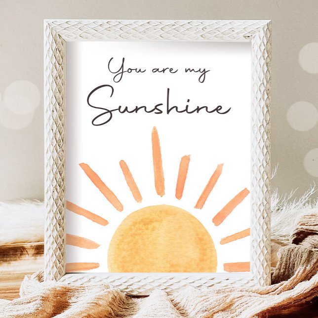 Du bist mein Sonnenschein Boho Little Sunshine Geb Poster (Von Creator hochgeladen)
