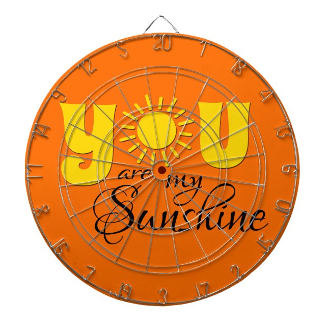 Du bist mein Sonnenschein Dartscheibe (vorne)