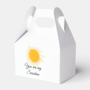 du bist mein Sonnenschein gelbe orange Sonnenstrah Geschenkschachtel