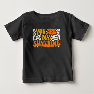 Du bist mein Sonnenschein Groovy Grafik Baby T-shirt