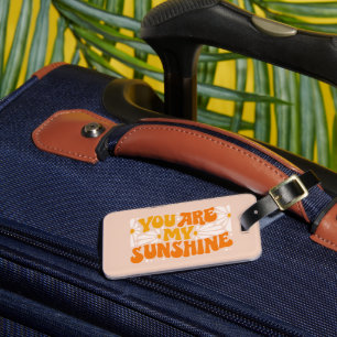 Du bist mein Sonnenschein Groovy Graphic Gepäckanhänger