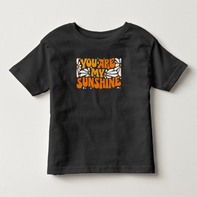 Du bist mein Sonnenschein Groovy Graphic Kleinkind T-shirt (Vorderseite)