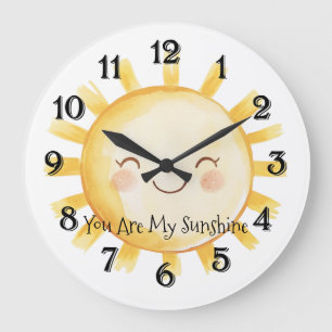Du bist mein Sonnenschein  Große Wanduhr