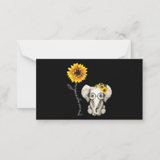 Du bist mein Sonnenschein-Hippie-Sonnenblume-Elefa Mitteilungskarte